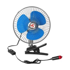 Ventilator auto cu clips, alimentare bricheta ,12V, 21cm diametru foto