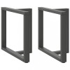 Picioare Masa Otel Antracit Forma T 70x35x73cm (2 Buc) - Suport Blat Robust, Ajustabile, Moderne