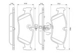 Set placute frana,frana disc BMW Seria 3 (E90) (2005 - 2011) BOSCH 0 986 494 096