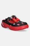 Crocs papuci Minnie Mouse Mary Jane Clog femei, culoarea negru, 211143-90H