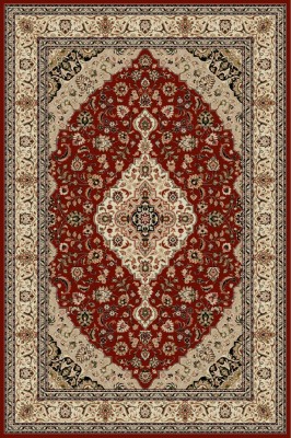 Covor Model Lotos 1540-200, Marime 80 x 150 cm, Grena, Rosu, Inaltime Fir 8 mm, Antialergic, Polipropilena, Living, Dormitor, Sufragerie, Birou foto