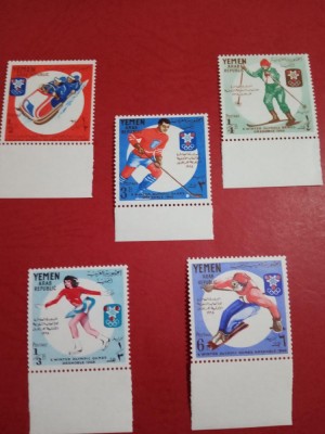 YEMEN, GRENOBLE - SERIE COMPLETĂ MNH foto