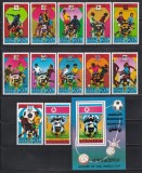 Coreea de Nord 1981 - Istoria Campionatului Mondial de fotbal - Supratipar &bdquo;Espana 82&rdquo;, Serie + Colita, F. RARE