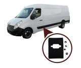 Bandou stalp NISSAN NV400, 11.2010-, Opel MOVANO, 01.2010-12.2021, RENAULT MASTER, 01.2010-06.2019, partea stanga, cu gaura lampa; lungime 130 mm,