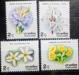 Thailanda 1996 flori, plante flori serie 4v neștampilat