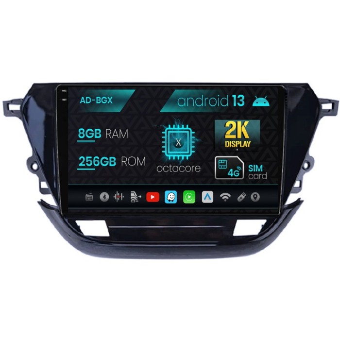 Navigatie Opel Corsa F (2019+), Android 13, X-Octacore 8GB RAM + 256GB ROM, 9 Inch - AD-BGX9008+AD-BGRKIT380