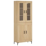 Cumpara ieftin Dulap inalt, stejar sonoma, 69,5x34x180 cm, lemn compozit