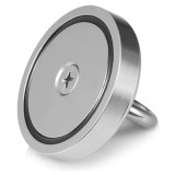 Cumpara ieftin Magnet pentru pescuit, neodim, diametru 75 mm, forta de tractiune 200 kg