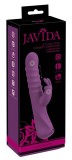 Vibrator Rabbit cu un stimulator de clitoris Silicon lichid - miscare de