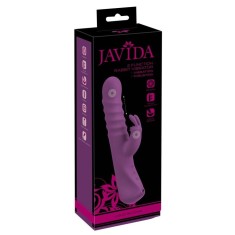Vibrator Rabbit cu un stimulator de clitoris Silicon lichid - miscare de