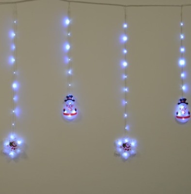 Instalatie de Craciun, turturi OM ZAPADA FULG, 140 led,9058WW foto