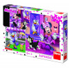 Puzzle 3 in 1 O zi cu Minnie, 55 piese, 5-8 ani, Dino Toys