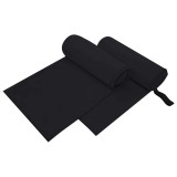 vidaXL Prosoape Sport 2 pcs Negru 200 x 100 cm Poliester și poliamidă 42011461