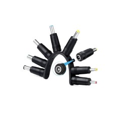 Set adaptoare alimentare universale DC, 8 bucati, 3.5mm , 6.5mm, conectori pentru surse laptop si electronice