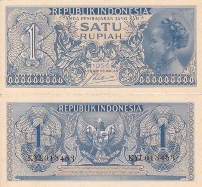 INDONEZIA 1 rupiah 1956 UNC!!! foto