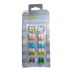 Sigurante auto M-TECH zinc Medium PFS007 12V set 10 buc (5A-30A)