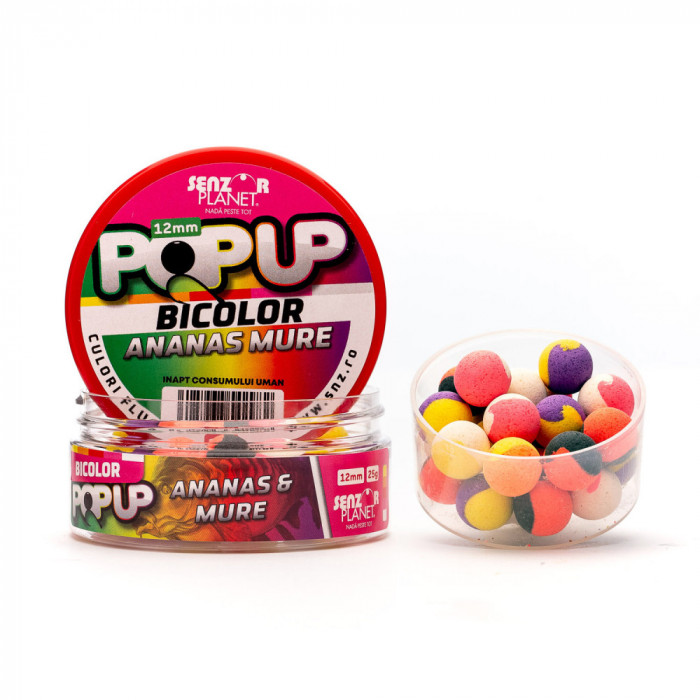 Pop-up bicolor ananas &amp; mure 12mm 25g