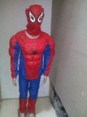 Costum Spiderman cu Muschi 5-7 ani maxim 8 ani foto