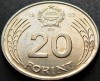 Moneda 20 FORINTI - RP UNGARA / UNGARIA, anul 1989 * cod 1071, Europa