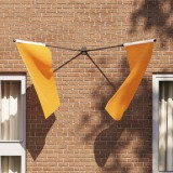 vidaXL Suport de Steag Negru 10.5 x 7.5 x 0.2 cm Oțel 4106550