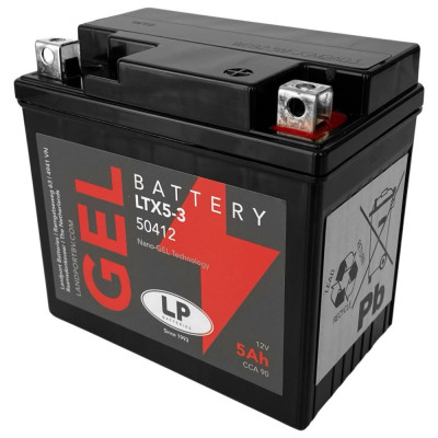 Baterie Moto LP Batteries Gel 5Ah 60A 12V MG LTX5-3 foto