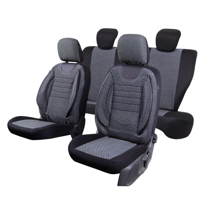 Huse scaune auto cu insertii de piele ecologica Ford Focus II (2005-2011)