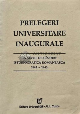 Prelegeri universitare inaugurale - 1993 (AD43) foto