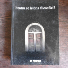 PENTRU CE ISTORIA FILOSOFIEI?