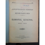 JURISPRUDENTA ROMANA A INALTEI CURTI 1925