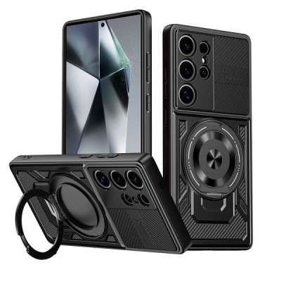 Husa pentru Xiaomi Poco C75 / Redmi 14C, Techsuit, RuggedCam, Neagra foto