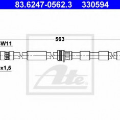 Conducta / cablu frana AUDI A3 (8L1) (1996 - 2003) ATE 83.6247-0562.3