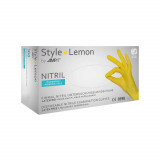 Manusi Nitril fara Pudra AMPri Style Lemon, Galben, L, 100 buc