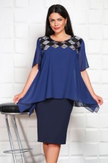 Rochie Eleganta Roberta Navi - 60Marimea foto