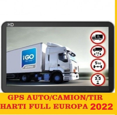 GPS Navigatie ecran 7&amp;quot;APARATE GPS AUTO,GPS TIR GPS CAMION HARTI FULL EUROPA 2021 foto