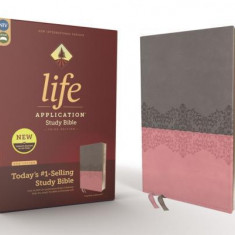 Niv, Life Application Study Bible, Third Edition, Leathersoft, Gray/Pink, Red Letter Edition