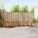 vidaXL Set de canapele de exterior 7 pcs natural Lemn Solid de Acacia 3367887
