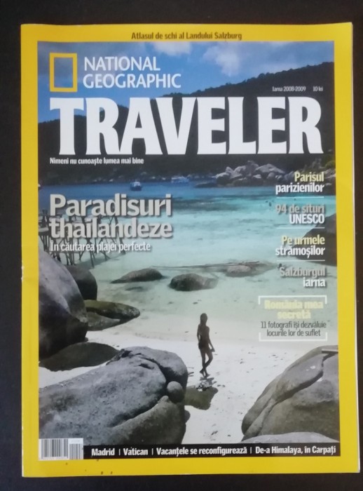 myh 113 - NATIONAL GEOGRAFIC - REVISTA TRAVELER - PIESA DE COLECTIE!!!