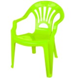 Scaunel din plastic, verde, 40x35x54.5 cm