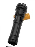 Lanterna LED XHP99, Acumulator 26650 8800mAh, USB, Indicator Baterie, Aliaj Aluminiu, Rezistenta Apa, Camping, Pescuit