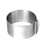 Forma pentru torturi, rotunda reglabila 16-30 cm, Inaltime 8,8 cm, Inox, 461COF