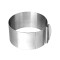 Forma pentru torturi, rotunda reglabila 16-30 cm, Inaltime 8,8 cm, Inox, 461COF