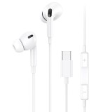 Handsfree Casti In-Ear Usams EP-41, Cu microfon, USB Type-C, Alb