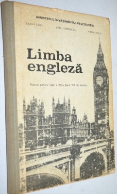 Manual Limba Engleza - Clasa a XII-a 1991, cartonata foto