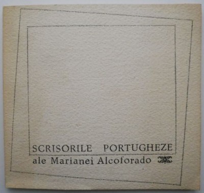 Scrisorile portugheze ale Marianei Alcoforado foto