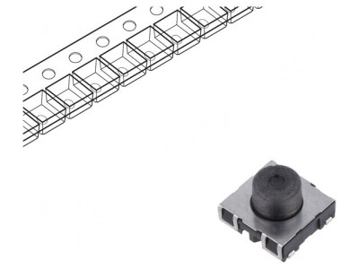 Micro&amp;icirc;ntrerupător TACT SPST-NO 0.05A 42VDC SMT foto
