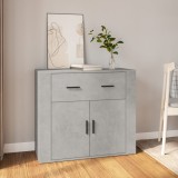 vidaXL Servantă, gri beton, 80x33x70 cm, lemn prelucrat