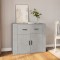 Gossi dulap, gri beton, 80x33x70 cm, lemn prelucrat