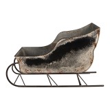 Cumpara ieftin Sanie Craciun metal multicolor vintage 123x46x74 cm