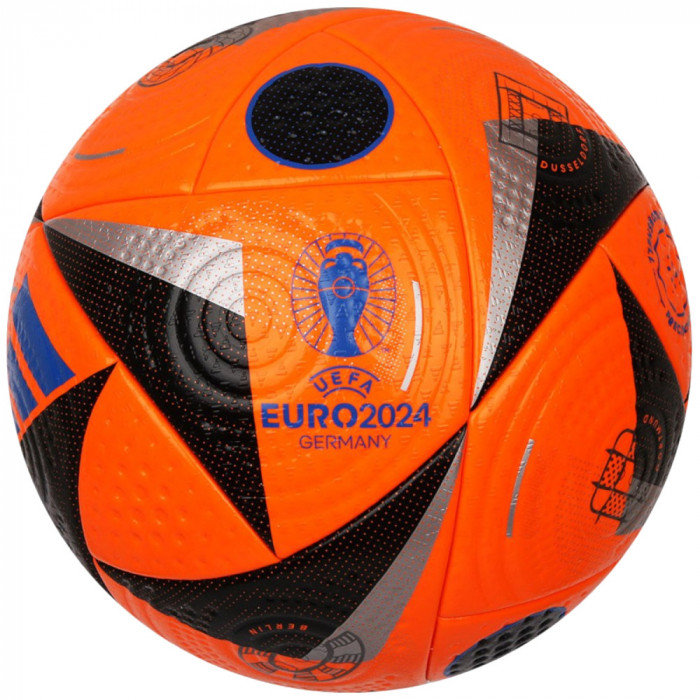 Mingi de fotbal adidas Fussballliebe Winter Euro 2024 FIFA Quality Pro Ball IN9382 portocale