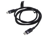 Cablu USB 2.0 USB C VENTION 1m negru nichelat